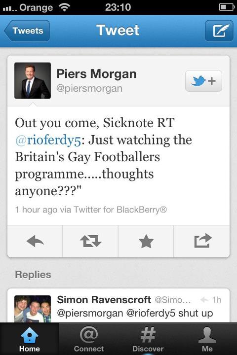 Piers Morgan Tweet