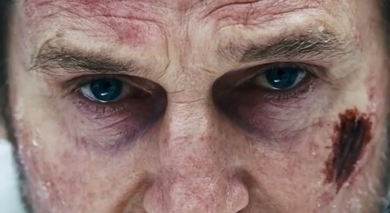 Liam Neeson Staring