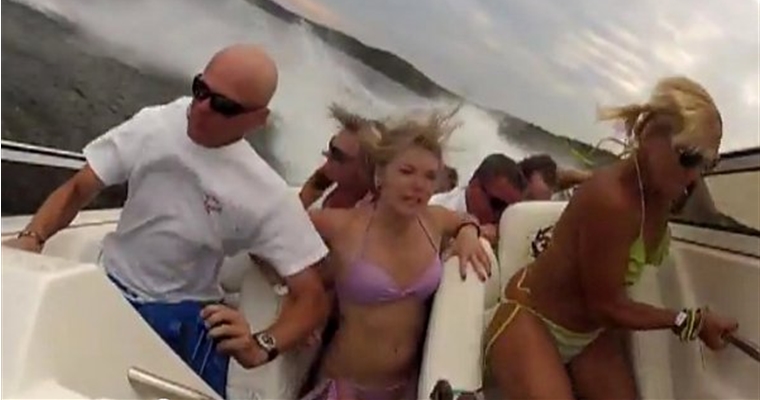 Speed Boat Crash - Boat Cam