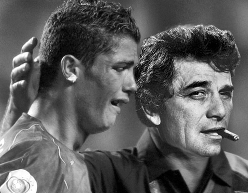 Columbo Comforts Cristiano Ronaldo