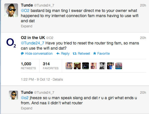 O2 Racist Twitter