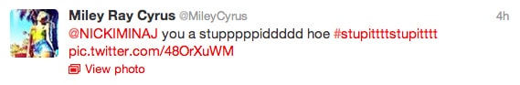 miley ray cyrus tweet