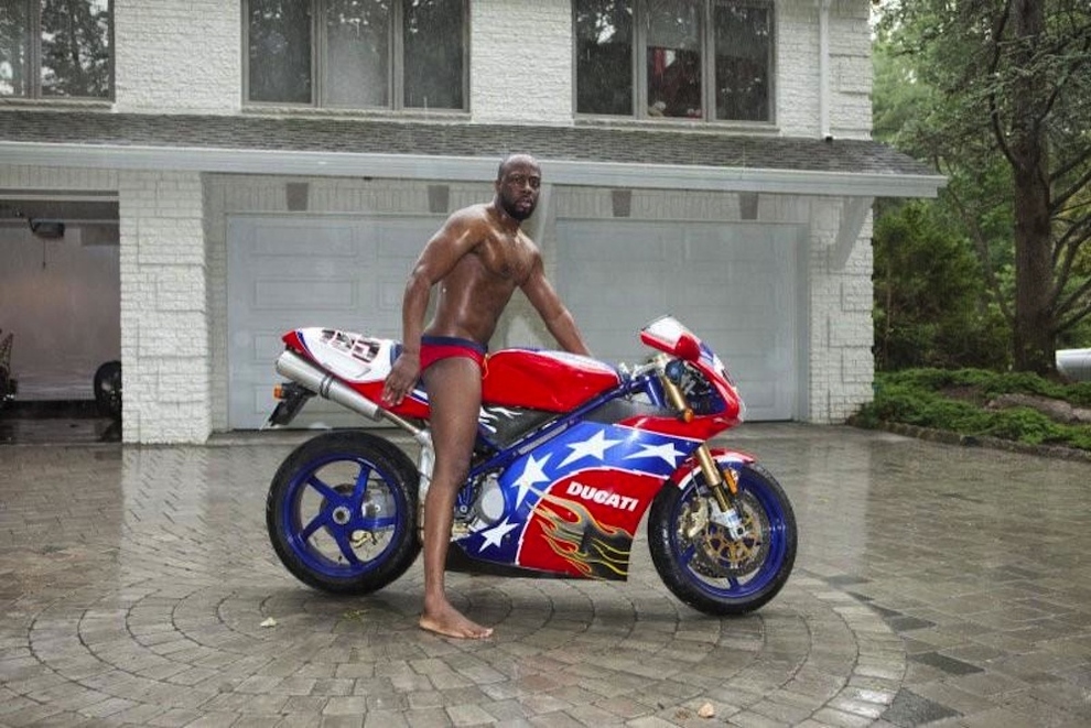 wyclef jean 43rd birthday motorcycle