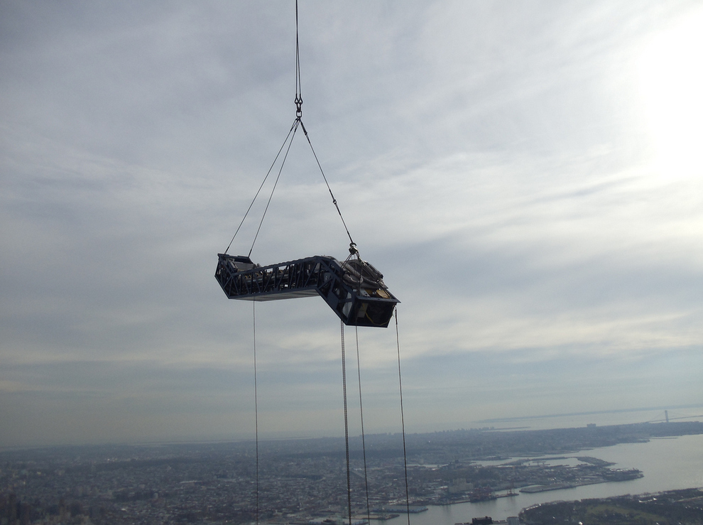 Escalators Hoisted Up World Trade Center 7