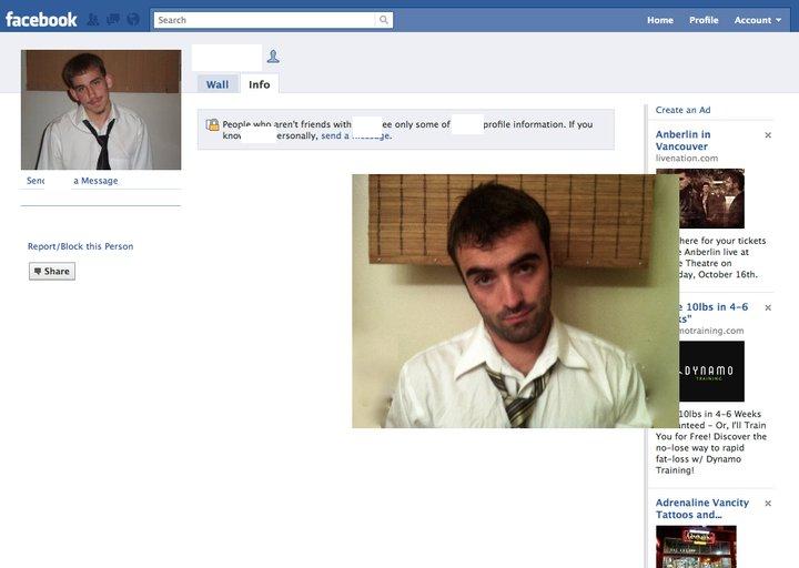 Guy Dresses Up As Facebook Users 1