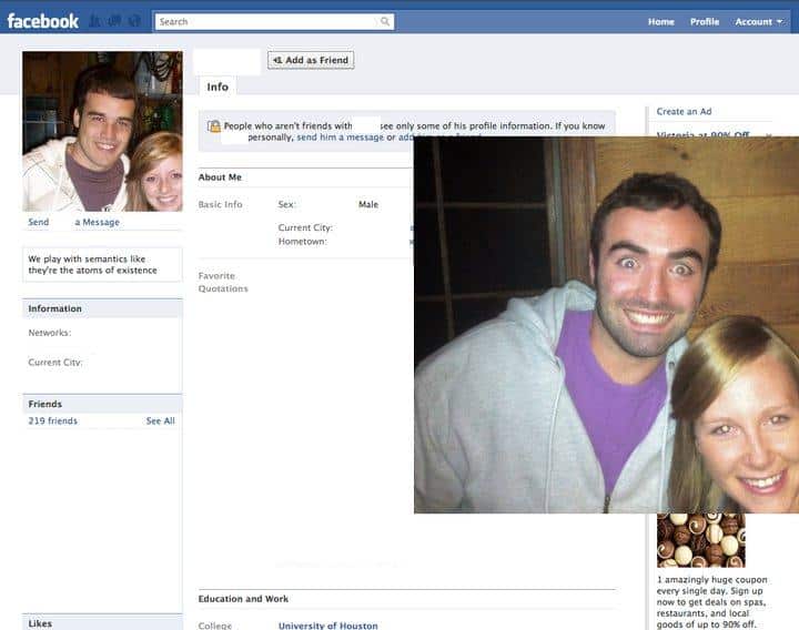 Guy Dresses Up As Facebook Users 5