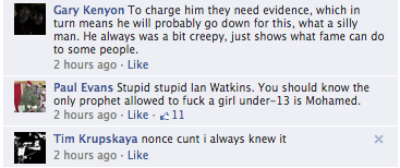 Ian Watkins Paedophile Screengrab 2 