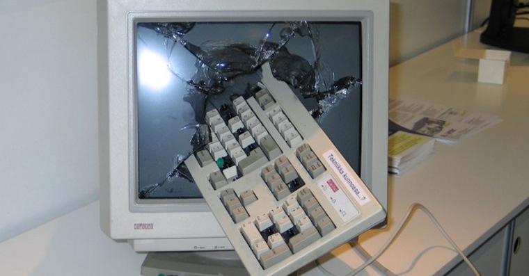 Smashed Computer