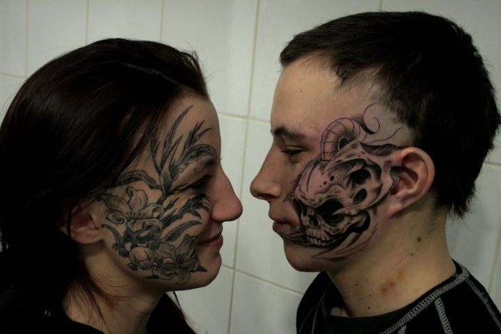 Rouslan Tomumaniantz - Tattoo Face Couple