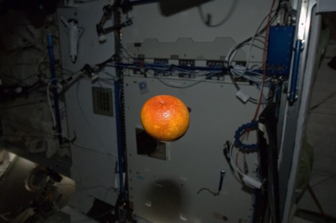 ISS - Floating Blood Orange
