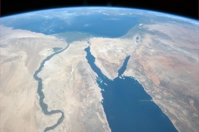 ISS - Nile - Sinai - Israel