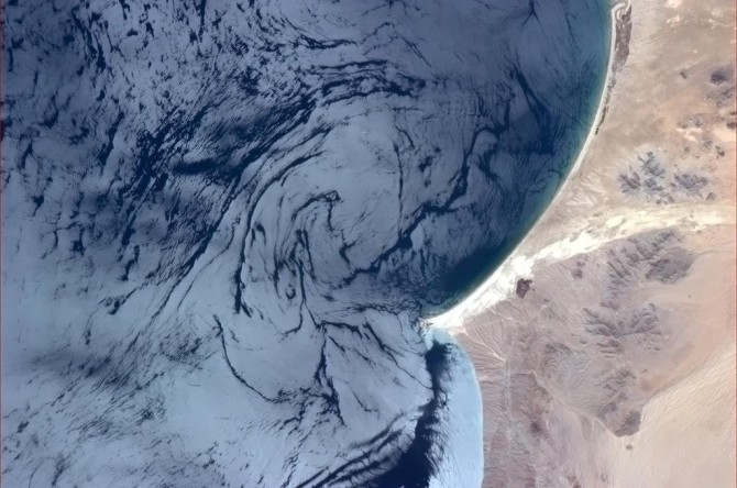ISS - Pacific Swirl Off Mexico