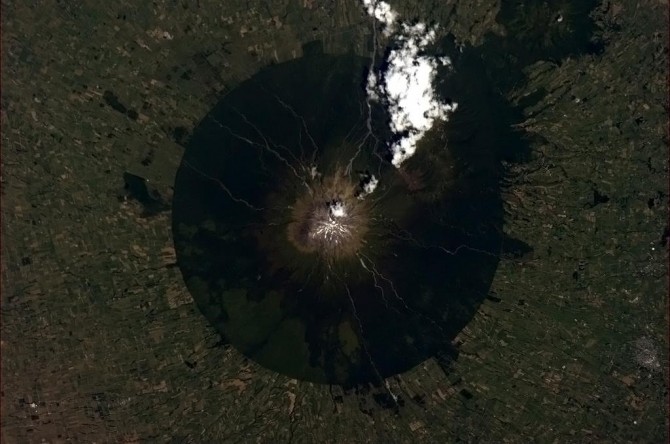 ISS - Taranaki Volcano