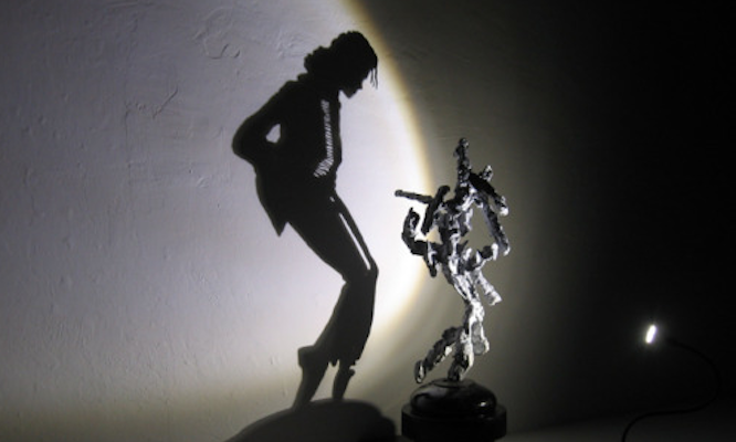 michael jackson light sculpture