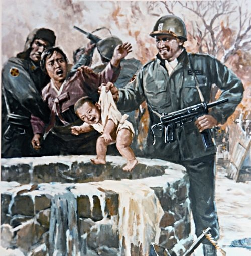 Anti American North Korean Poster - Baby Well