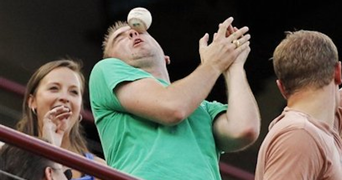 Baseball In The Face