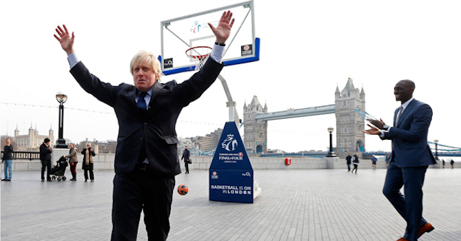 Boris Johnson Basketball Shot