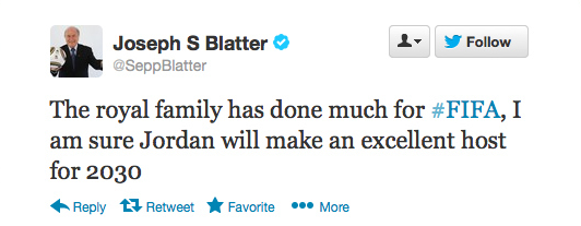 Sepp Blatter Twitter Hack 9