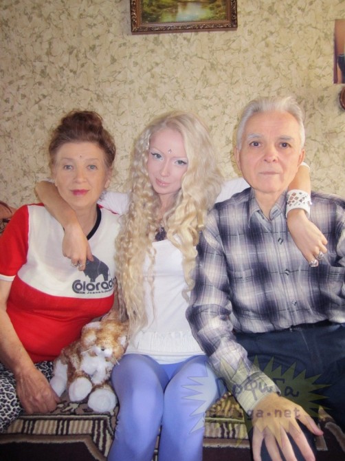 Valeria Lukyanova - With Grandparents