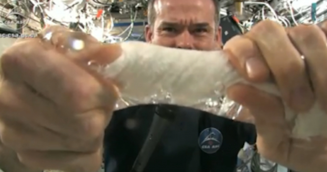 Wringing Out A Cloth In Space