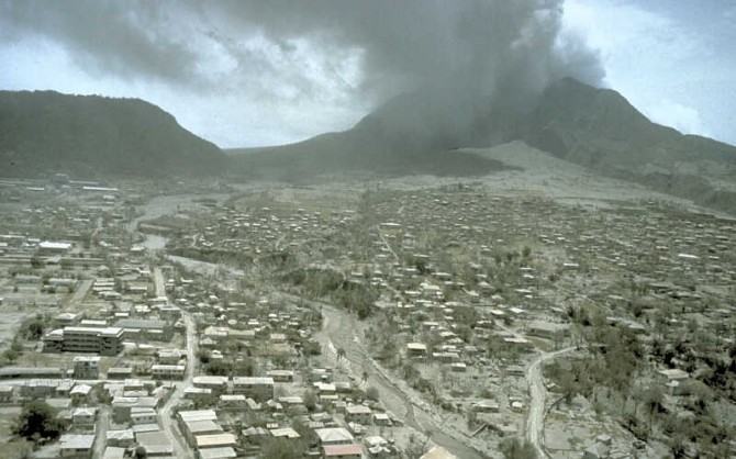 Montserrat - Plymouth - Aerial View