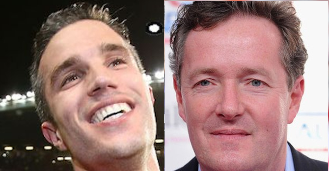 Robin Van Persie Piers Morgan