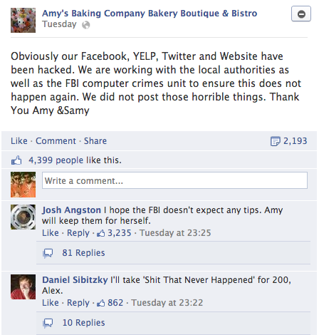 Amy's Bakery Meltdown 16