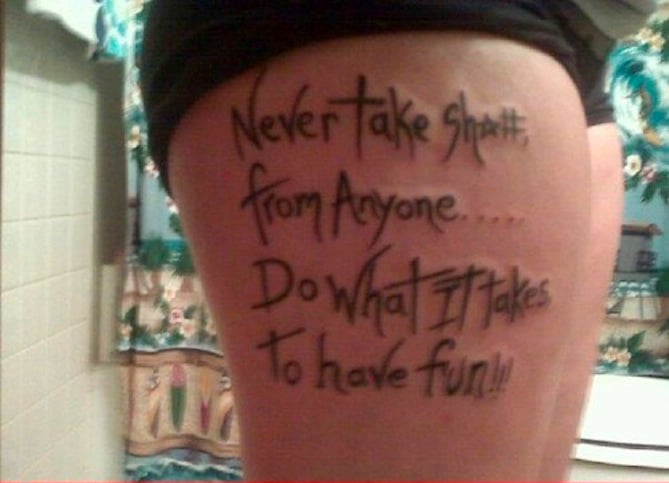 Text Tattoos 1