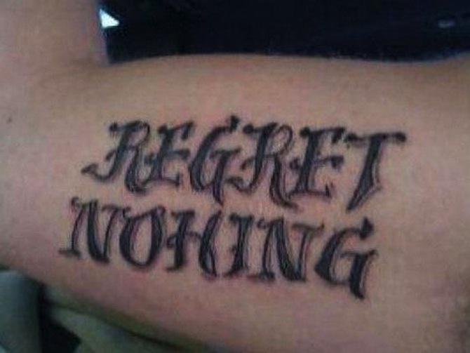 REGRET TATTOO