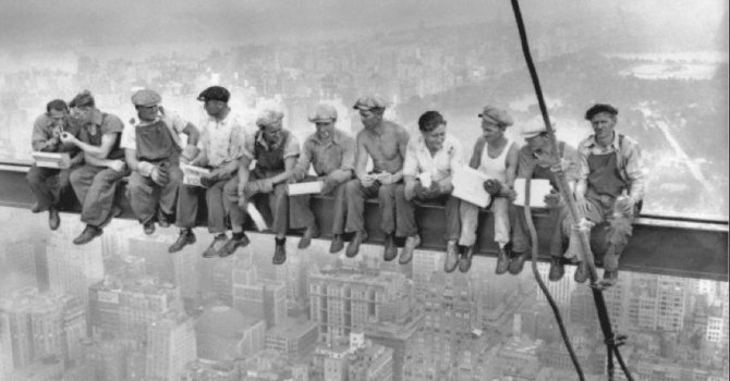 Famous Builders On Crane In New York Picture