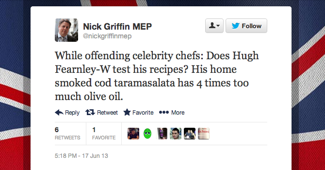 Nick Griffin Saatchi Nigella Lawson