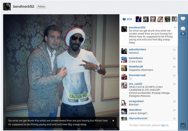 Nicklas Bendtner Snoop Dogg