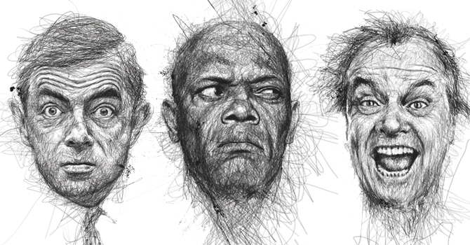 Vince Low’s Scribbled Portraits Are Amazing – Sick Chirpse