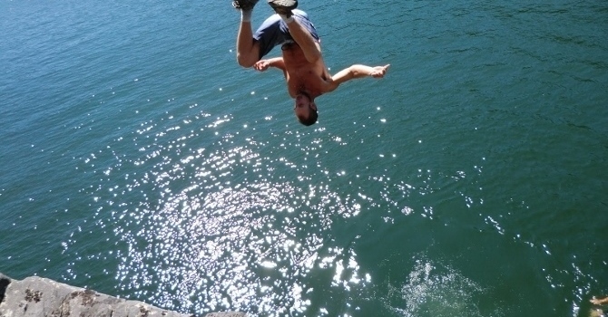 cliff jump