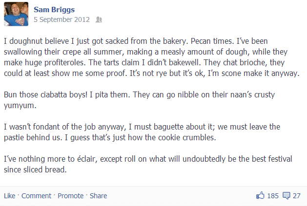 Bakery Status