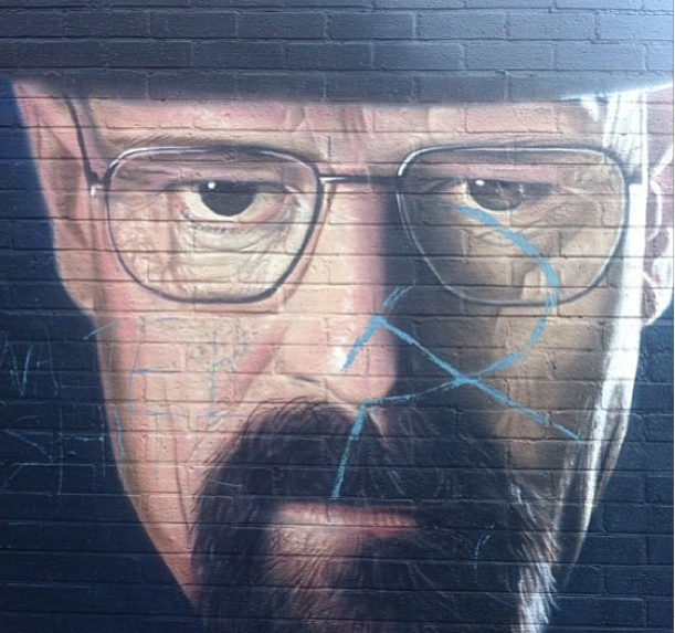 Breaking Bad Graffiti Vandalised