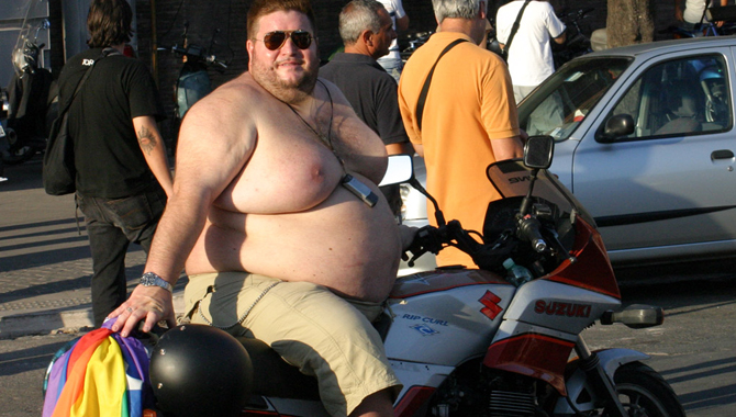 Fat Guy On A Bike