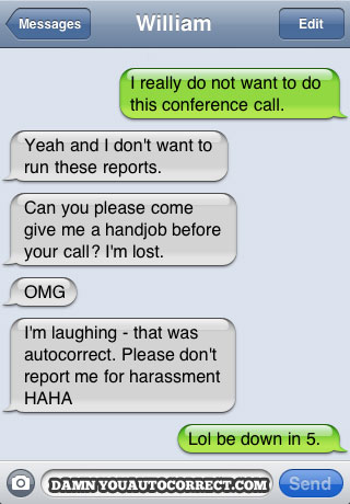 Hand Job autocorrect