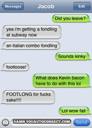 Italian fondling autocorrect