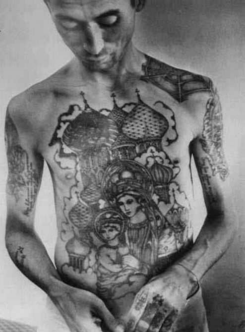 Russian Prison Tattoo - Church on Chest