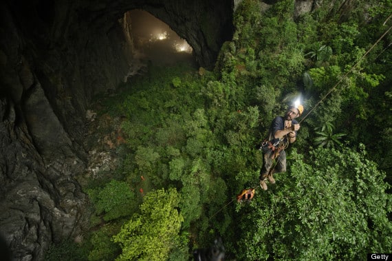 A jungle grows inside Hang Son Doong.