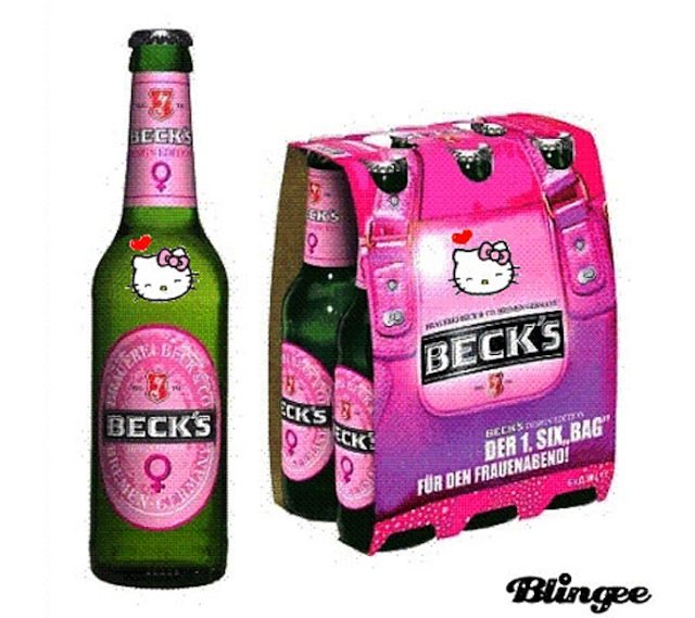 hello kitty beer becks