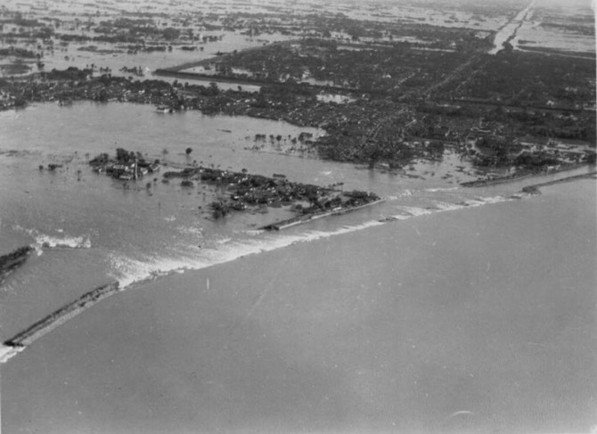 1931 China Floods - Gaoy Aerial Shot
