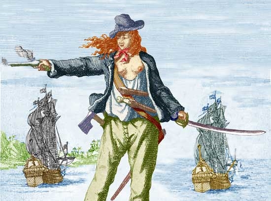 Female Pirates - Lady Pirate - Anne Bonny coloured