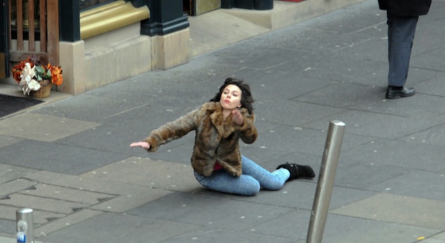 Scarlett Johnannson Falling Over