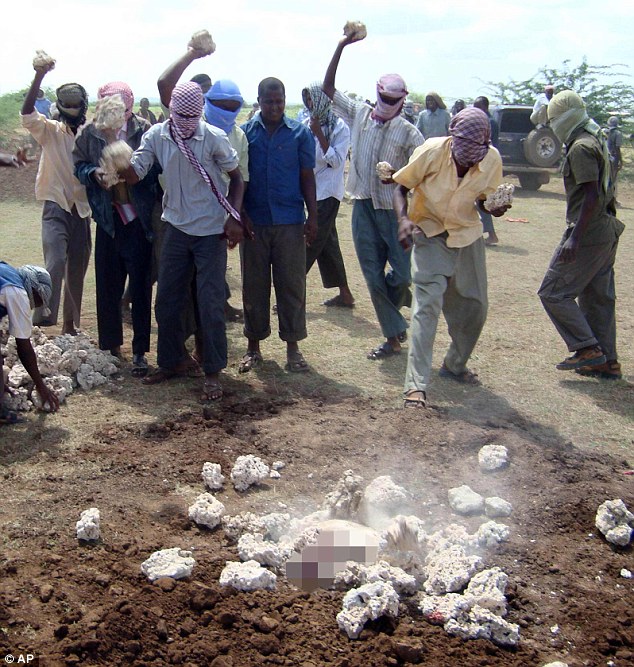 Stoning - Religion - Somalian Man Broke Sharia Law
