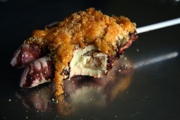 deep fried chicken foot cake