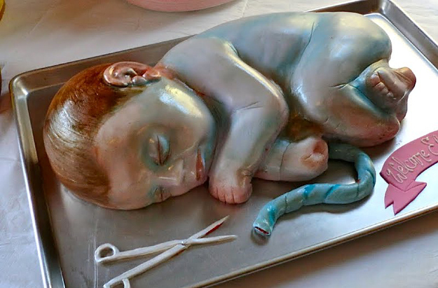 dying baby cake