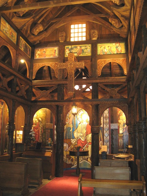 Amazing Churches - The Borgund Stave Church In Norway - inside