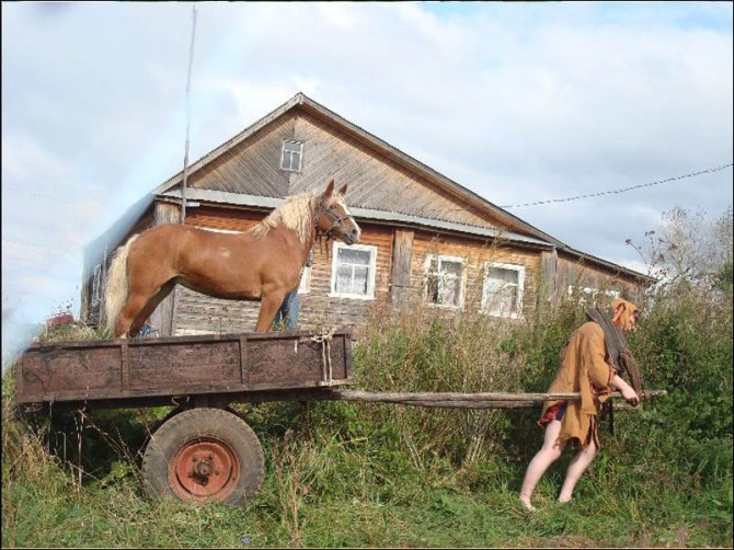 Awesome Photos From Russia With Love - Horse and Cart